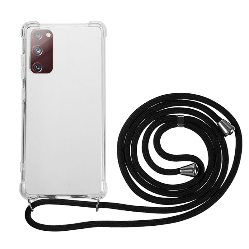 TPU Case for Samsung Galaxy S20 FE / S20 FE 5G / S20 FE 2022 / S20 Lite , Anti-drop Clear Phone Cover with Lanyard TPU Case for Samsung Galaxy S20 FE / S20 FE 5G / S20 FE 2022 / S20 Lite , Anti-drop Clear Phone Cover with Lanyard